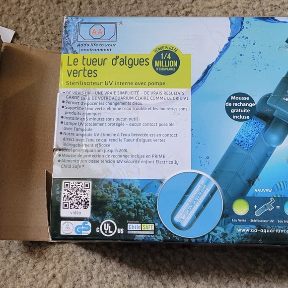 AA Aquarium Green- Killing Machine Internal Aquarium UV Sterilizer 9 Watt - Picture 2 of 4